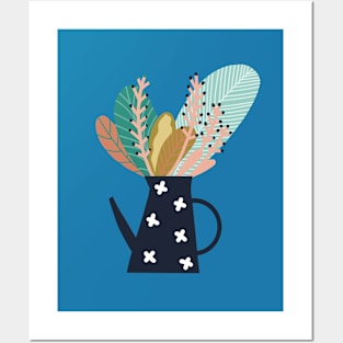 Botanical coffee pot number two Posters and Art